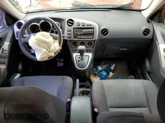 2005 Pontiac Vibe with VIN 5Y2SL63875Z409443, listed as a Copart auction lot 54958525 with 187,005 mi miles and Salvage title. Bid and sale history available at DreamBid. Image 8.