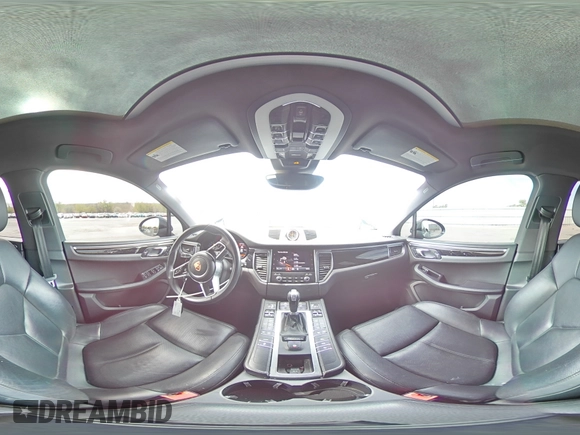 2017 Porsche Macan with VIN WP1AA2A51HLB03458, listed as a Copart auction lot 55164335 with 53,156 mi miles and Salvage title. Bid and sale history available at DreamBid. Image 16.