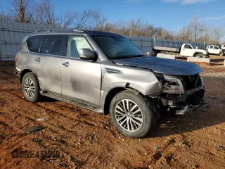 2021 Nissan Armada SL with VIN JN8AY2BA3M9372601, listed as a Copart auction lot 45874415 with 96,302 mi miles and Salvage Title. Bid and sale history available at carsss.com. Image 4.