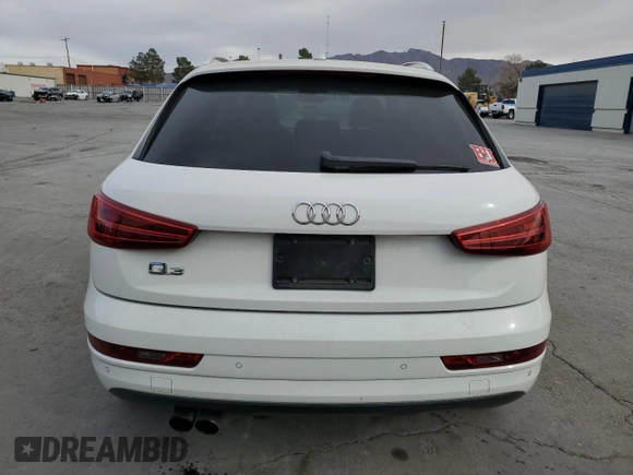 2017 Audi Q3 Premium Plus with VIN WA1HCCFS3HR009720, listed as a Copart auction lot 86170574 with 92,463 mi miles and Salvage title. Bid and sale history available at DreamBid. Image 6.