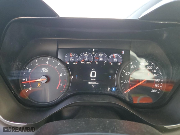 2019 Chevrolet Camaro 2SS with VIN 1G1FH1R79K0107097, listed as a Copart auction lot 77422844 with 43861 miles and Salvage Title. Bid and sale history available at carsss.com. Image 9.