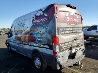 2020 Ford Transit Cargo with VIN 1FTBR2CG2LKB54267, listed as a Copart auction lot 77145744 with 75,702 mi miles and Salvage Title. Bid and sale history available at carsss.com. Image 2.