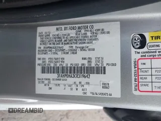 2012 Ford Fusion SE with VIN 3FAHP0HA3CR319642, listed as a IAAI auction lot 42611933 with 115,357 mi miles and . Bid and sale history available at DreamBid. Image 9.
