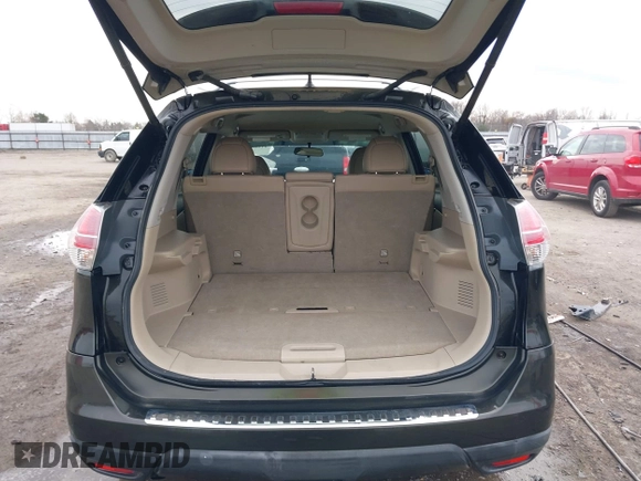 2014 Nissan Rogue S with VIN 5N1AT2MV1EC770125, listed as a IAAI auction lot 41152682 with 153,147 mi miles. Bid and sale history available at carsss.com. Image 17.