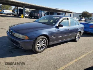 2003 BMW 5 Series 525iA with VIN WBADT43403G027741, listed as a Copart auction lot 83449434 with 183,850 mi miles and Clean Title. Bid and sale history available at carsss.com. Image 1.