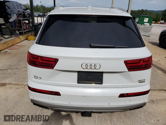 2017 Audi Q7 Premium Plus with VIN WA1LAAF71HD034774, listed as a Copart auction lot 55063835 with 114,481 mi miles and Clean Title. Bid and sale history available at DreamBid. Image 6.