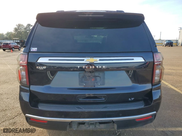 2022 Chevrolet Tahoe LT with VIN 1GNSCNKD3NR365179, listed as a Copart auction lot 82892144 with 53,447 mi miles and Salvage Title. Bid and sale history available at carsss.com. Image 6.