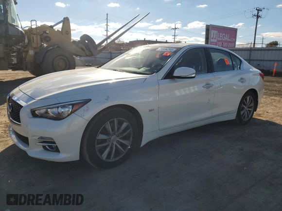 2017 Infiniti Q50 2.0t Sport with VIN JN1CV7AR9HM681349, listed as a Copart auction lot 79886244 with 67,874 mi miles and Salvage Title. Bid and sale history available at carsss.com. Image 1.