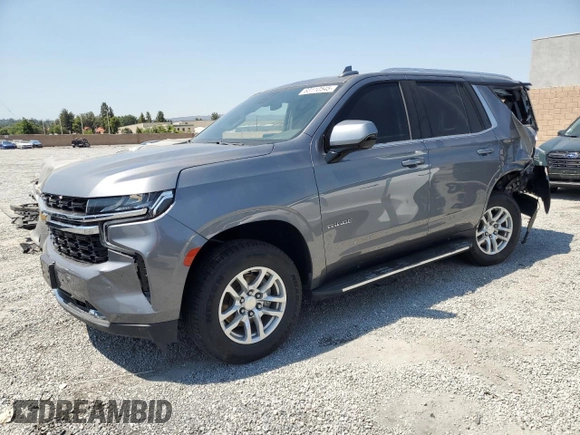2021 Chevrolet Tahoe LS with VIN 1GNSCMKD3MR227893, listed as a Copart auction lot 65713735 with 87,255 mi miles and Salvage title. Bid and sale history available at DreamBid. Image 1.
