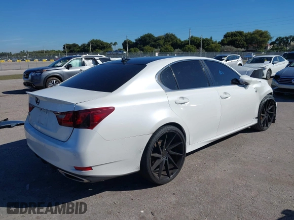 2013 Lexus GS 350 z VIN JTHBE1BL1D5024399, wystawiony jako IAAI lot #41422468 z przebiegiem 150 106 mil mil oraz . Historia ofert i sprzedaży dostępna na DreamBid. Obrazek 4.