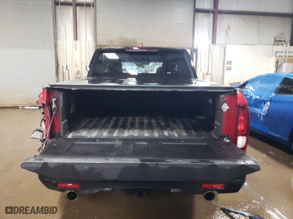 2021 Honda Ridgeline Sport with VIN 5FPYK3F16MB011226, listed as a Copart auction lot 48202025 with 34,030 mi miles and Salvage Title. Bid and sale history available at carsss.com. Image 6.