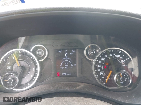 2022 Ram 2500 Tradesman with VIN 3C6UR5CJXNG204016, listed as a IAAI auction lot 42146186 with 105,216 mi miles. Bid and sale history available at carsss.com. Image 7.
