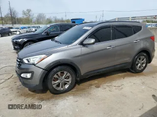2014 Hyundai Santa Fe with VIN 5XYZU3LB5EG210055, listed as a Copart auction lot 52641505 with 187,136 mi miles and Non repairable. Bid and sale history available at DreamBid. Image 1.