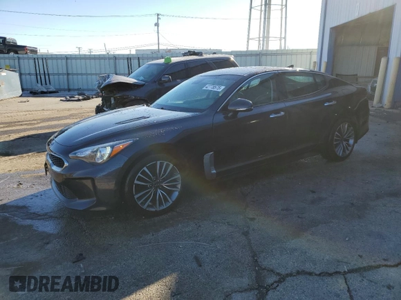 2019 Kia Stinger with VIN KNAE15LAXK6043536, listed as a Copart auction lot 42778575 with 101,200 mi miles and Salvage Title. Bid and sale history available at DreamBid. Image 1.