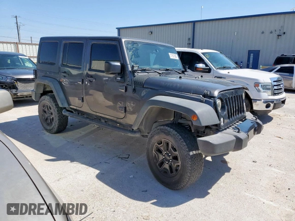 2014 Jeep Wrangler Unlimited Sport with VIN 1C4BJWDG2EL294829, listed as a Copart auction lot 51921685 with 138,203 mi miles and Salvage Title. Bid and sale history available at DreamBid. Image 4.