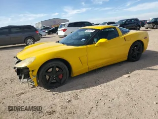 2008 Chevrolet Corvette with VIN 1G1YY26W885113625, listed as a Copart auction lot 44038245 with 0 mi miles and Salvage Title. Bid and sale history available at carsss.com. Image 1.
