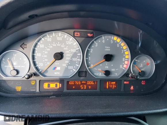 2003 BMW 3 Series M3 with VIN WBSBR93433PK03793, listed as a Copart auction lot 77008794 with 100,759 mi miles and Clean Title. Bid and sale history available at carsss.com. Image 9.