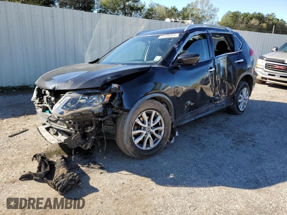 2017 Nissan Rogue SV with VIN JN8AT2MT2HW405155, listed as a Copart auction lot 81108324 with 109,124 mi miles and Salvage Title. Bid and sale history available at carsss.com. Image 1.