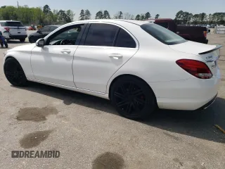 2016 Mercedes-Benz C 300 with VIN 55SWF4JB7GU123854, listed as a Copart auction lot 51406895 with 151,422 mi miles and Salvage Title. Bid and sale history available at carsss.com. Image 2.