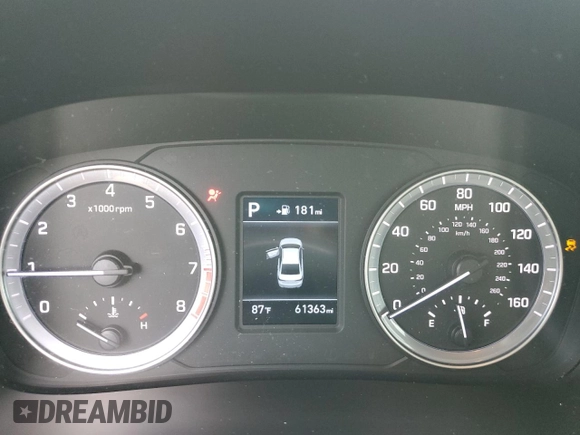 2019 Hyundai Sonata SE z VIN 5NPE24AF5KH759372, wystawiony jako Copart lot #58020925 z przebiegiem 61 363 mil mil oraz Szkoda całkowita • Salvage title. Historia ofert i sprzedaży dostępna na DreamBid. Obrazek 9.