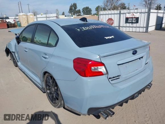 2019 Subaru WRX Premium with VIN JF1VA1B63K9808132, listed as a IAAI auction lot 41616051 with 63,387 mi miles. Bid and sale history available at carsss.com. Image 3.