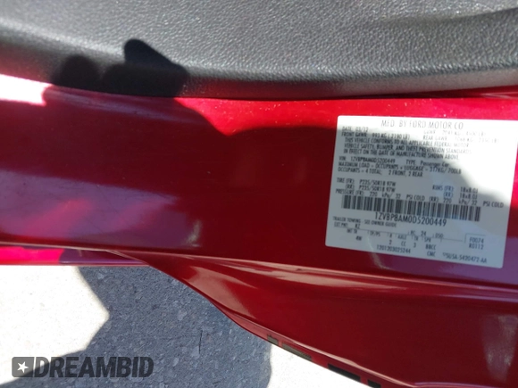2013 Ford Mustang V6 with VIN 1ZVBP8AM0D5200449, listed as a IAAI auction lot 42046536 with Not Provided miles. Bid and sale history available at carsss.com. Image 9.