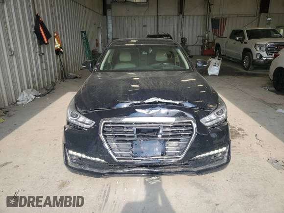 2017 Genesis G90 Premium z VIN KMHG34JA8HU027869, wystawiony jako Copart lot #59992215 z przebiegiem 143 421 mil mil oraz Czysty tytuł • Clean title. Historia ofert i sprzedaży dostępna na DreamBid. Obrazek 5.