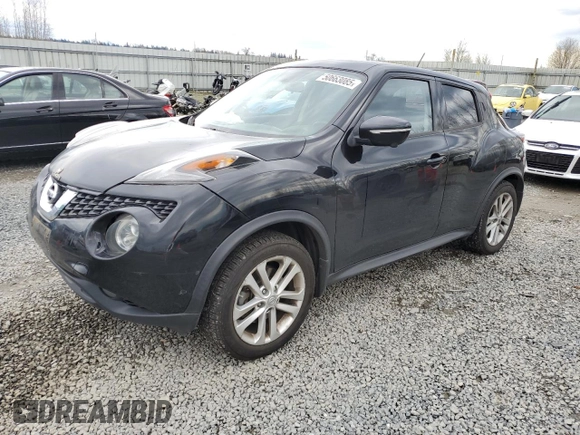 2015 Nissan Juke SL z VIN JN8AF5MV9FT551674, wystawiony jako Copart lot #50663085 z przebiegiem 110 805 mil mil oraz Szkody całkowita. Historia ofert i sprzedaży dostępna na DreamBid. Obrazek 1.