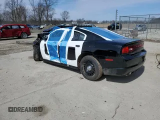 2012 Dodge Charger Police with VIN 2C3CDXAG0CH145226, listed as a Copart auction lot 49617655 with 0 mi miles and Salvage Title. Bid and sale history available at carsss.com. Image 2.