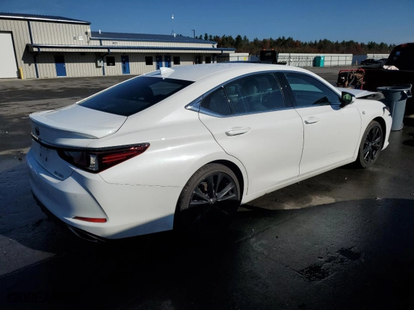 2023 Lexus ES with VIN 58AJZ1B19PU149763, listed as a Copart auction lot 78696944 with 21,651 mi miles and Salvage Title. Bid and sale history available at carsss.com. Image 3.