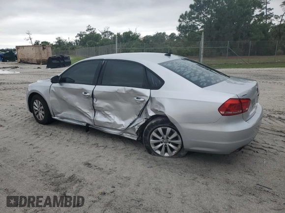 2015 Volkswagen Passat S with VIN 1VWAS7A32FC008542, listed as a Copart auction lot 52530915 with 109,330 mi miles and Salvage title. Bid and sale history available at DreamBid. Image 2.