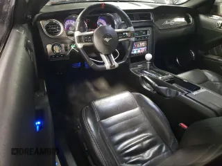 2012 Ford Mustang V6 Premium with VIN 1ZVBP8AM2C5221267, listed as a Copart auction lot 46583785 with 104,654 mi miles and Salvage Title. Bid and sale history available at carsss.com. Image 8.