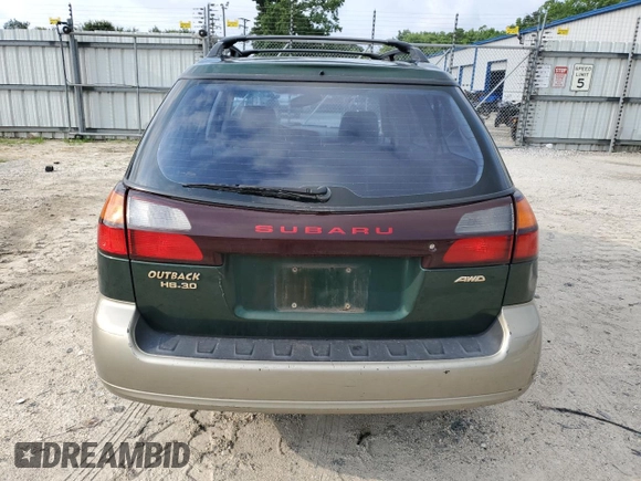 2001 Subaru Legacy Outback L.L. Bean with VIN 4S3BH806717639585, listed as a Copart auction lot 63498725 with 184,907 mi miles and Salvage title. Bid and sale history available at DreamBid. Image 6.