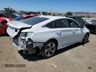 2019 Honda Accord EX-L with VIN 1HGCV2F59KA010036, listed as a Copart auction lot 64621555 with 63,007 mi miles and Salvage title. Bid and sale history available at DreamBid. Image 3.