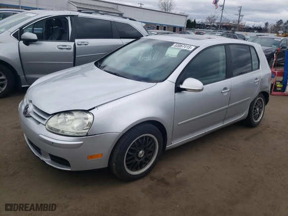 2008 Volkswagen Rabbit S with VIN WVWDB71K98W334265, listed as a Copart auction lot 53067415 with 137,898 mi miles and Salvage Title. Bid and sale history available at carsss.com. Image 1.