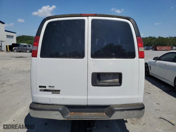 2011 Chevrolet Express Passenger 1LT with VIN 1GAZG1FG6B1123840, listed as a Copart auction lot 52143304 with 0 mi miles and Salvage Title. Bid and sale history available at carsss.com. Image 6.