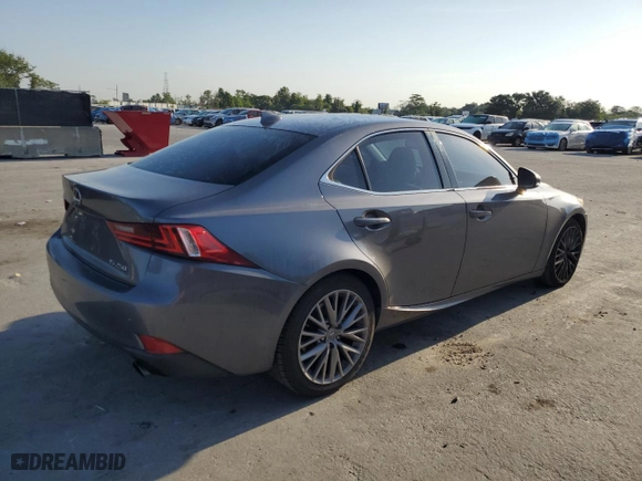 2014 Lexus IS 250 with VIN JTHBF1D27E5007822, listed as a Copart auction lot 54114925 with 121,433 mi miles and Salvage Title. Bid and sale history available at carsss.com. Image 3.