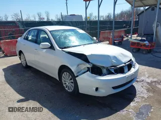 2008 Subaru Impreza Sedan (Natl) i with VIN JF1GE61678H522262, listed as a IAAI auction lot 41828056 with 200,960 mi miles. Bid and sale history available at carsss.com. Image 1.
