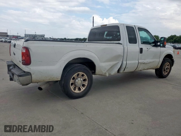 2011 Ford F-250 XL with VIN 1FT7X2A65BEB00318, listed as a Copart auction lot 60981655 with Not provided miles and Salvage title. Bid and sale history available at DreamBid. Image 3.