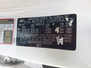 2018 Kia Soul with VIN KNDJN2A27J7533702, listed as a IAAI auction lot 41518778 with 108,529 mi miles. Bid and sale history available at carsss.com. Image 9.