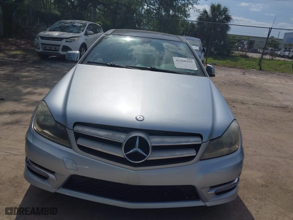 2013 Mercedes-Benz C-Class C 250 with VIN WDDGJ4HB0DF995087, listed as a IAAI auction lot 41960297 with 104,348 mi miles. Bid and sale history available at carsss.com. Image 6.