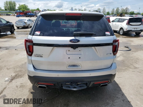 2017 Ford Explorer Sport с VIN 1FM5K8GT0HGC89507, выставлен на аукционе Copart как лот 55349455 с пробегом 86 373 миль миль и Списание • Salvage title. История ставок и продаж доступна на DreamBid. Изображение 6.