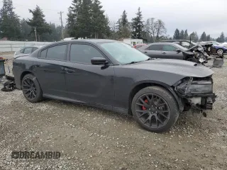 2019 Dodge Charger GT with VIN 2C3CDXHG2KH608648, listed as a Copart auction lot 50422345 with 111,202 mi miles and Salvage Title. Bid and sale history available at DreamBid. Image 4.