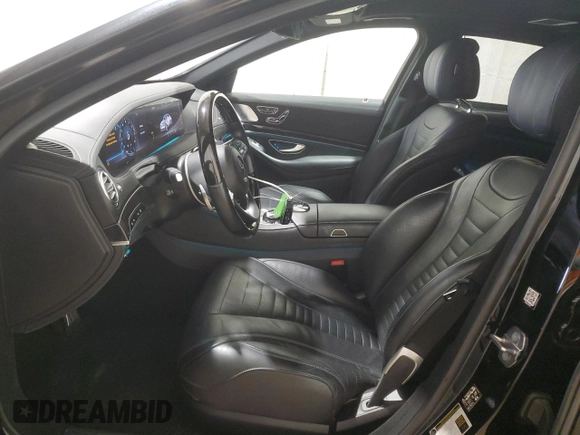 2019 Mercedes-Benz S 560 with VIN WDDUG8GB3KA432779, listed as a Copart auction lot 44884365 with 73,498 mi miles and Salvage Title. Bid and sale history available at DreamBid. Image 7.
