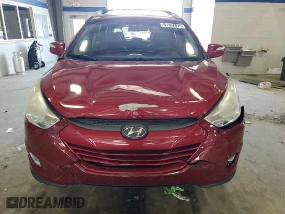 2013 Hyundai Tucson GLS with VIN KM8JU3AC7DU614962, listed as a Copart auction lot 51957675 with 112,942 mi miles and Salvage Title. Bid and sale history available at carsss.com. Image 5.