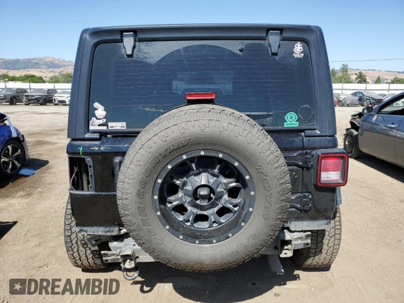 2018 Jeep Wrangler Unlimited Sport S with VIN 1C4HJXDG6JW145865, listed as a Copart auction lot 59041465 with 93,513 mi miles and Salvage title. Bid and sale history available at DreamBid. Image 6.