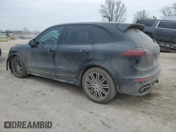 2016 Porsche Cayenne GTS with VIN WP1AD2A23GLA71527, listed as a Copart auction lot 44522855 with 92,876 mi miles and Salvage title. Bid and sale history available at DreamBid. Image 2.