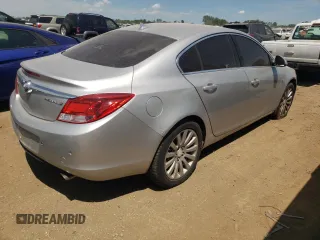2011 Buick Regal CXL Turbo TO1 with VIN W04GV5EV5B1076340, listed as a Copart auction lot 66847104 with 148,503 mi miles and Salvage Title. Bid and sale history available at carsss.com. Image 3.