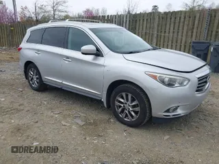 2014 Infiniti QX60 with VIN 5N1AL0MM3EC505492, listed as a IAAI auction lot 41961855 with 316,846 mi miles. Bid and sale history available at carsss.com. Image 1.
