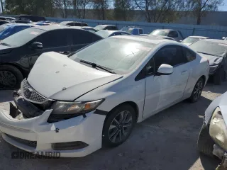2013 Honda Civic Cpe EX with VIN 2HGFG3B81DH532936, listed as a Copart auction lot 48436735 with 100,213 mi miles and Salvage Title. Bid and sale history available at carsss.com. Image 1.